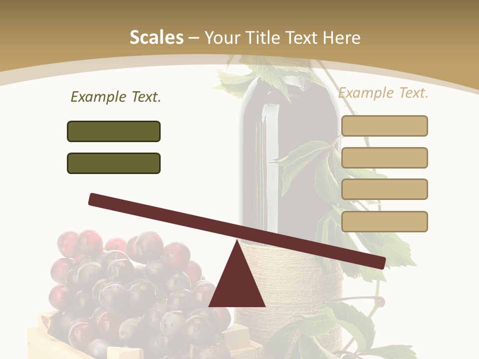 Bottle Still Wooden PowerPoint Template