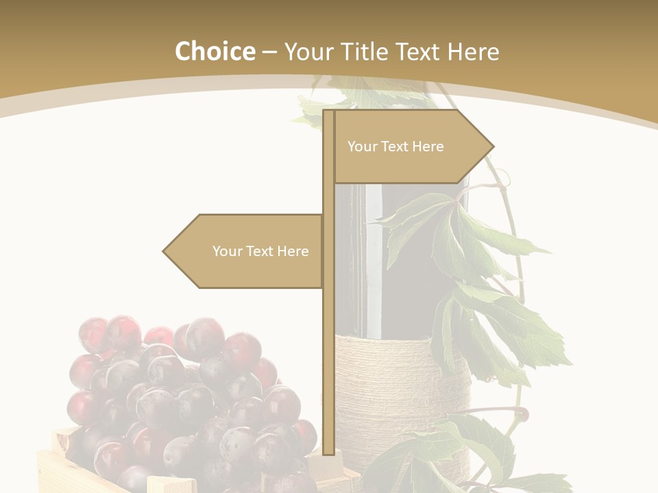 Bottle Still Wooden PowerPoint Template