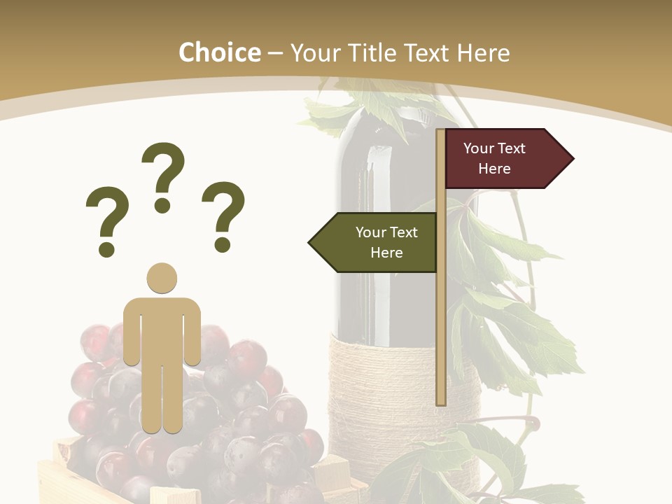 Bottle Still Wooden PowerPoint Template