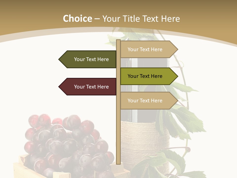 Bottle Still Wooden PowerPoint Template