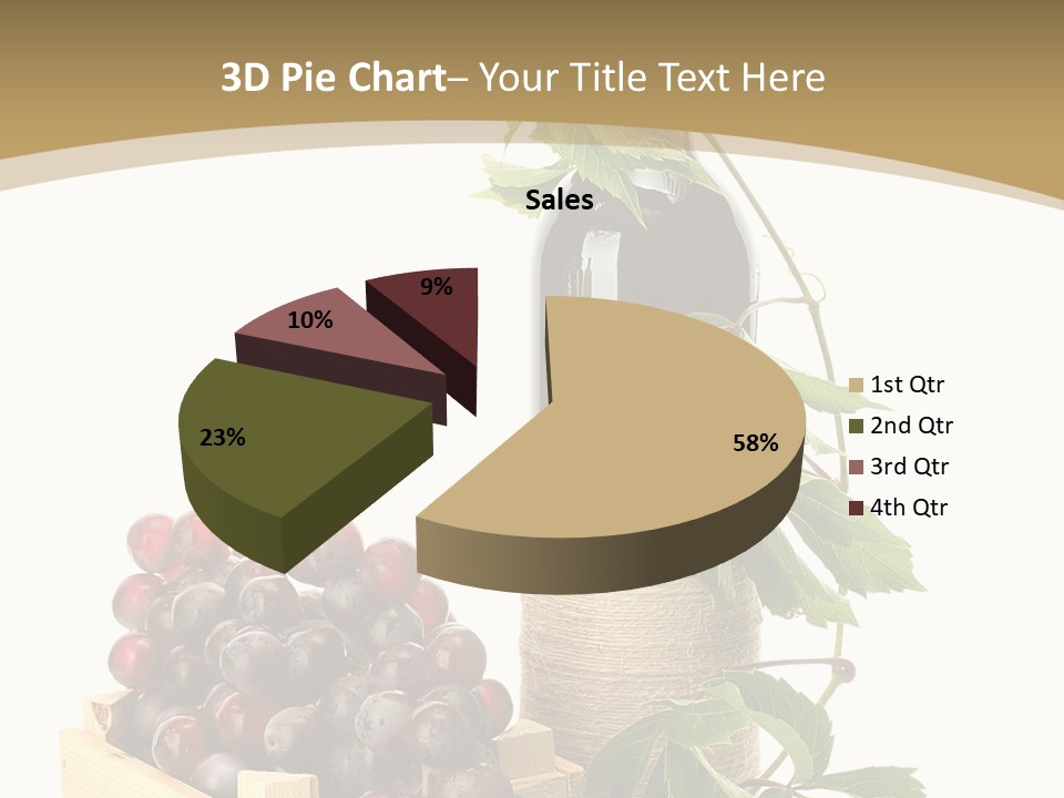 Bottle Still Wooden PowerPoint Template