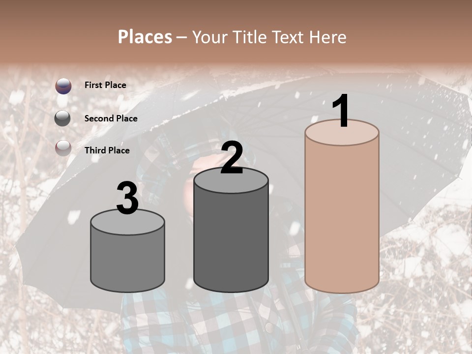 White Flake Background PowerPoint Template