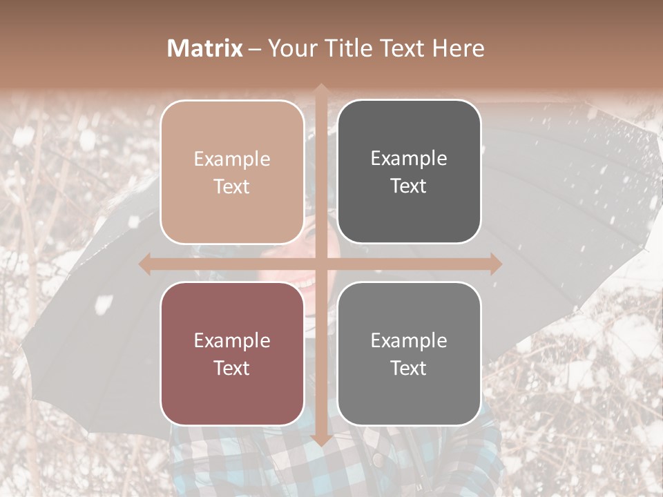 White Flake Background PowerPoint Template