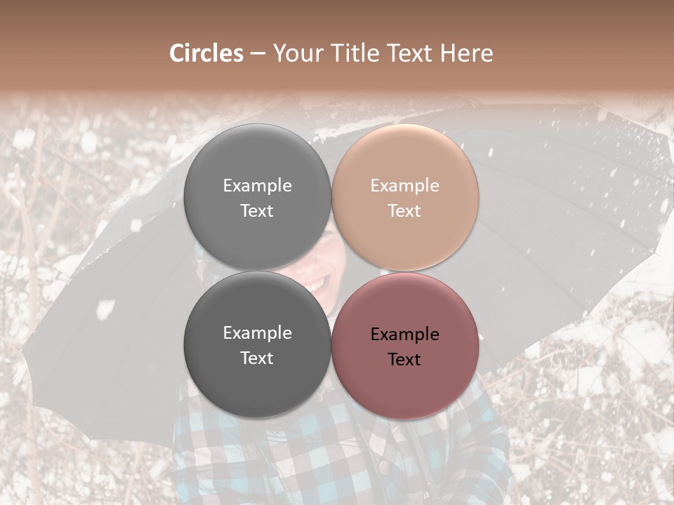 White Flake Background PowerPoint Template