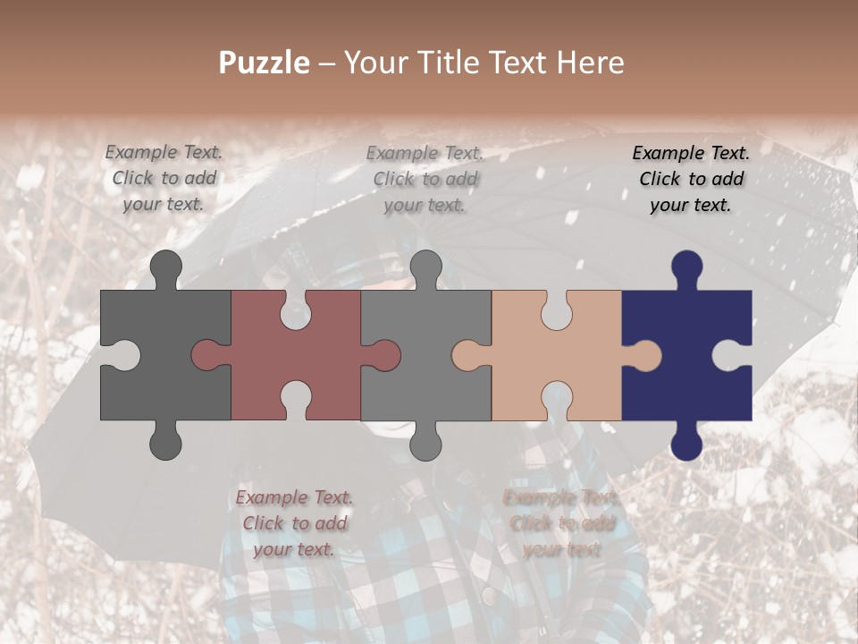 White Flake Background PowerPoint Template