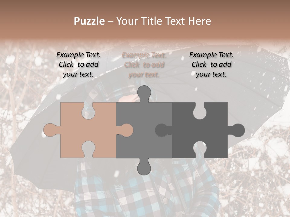 White Flake Background PowerPoint Template