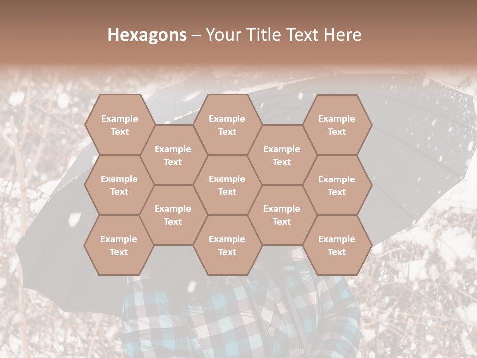 White Flake Background PowerPoint Template