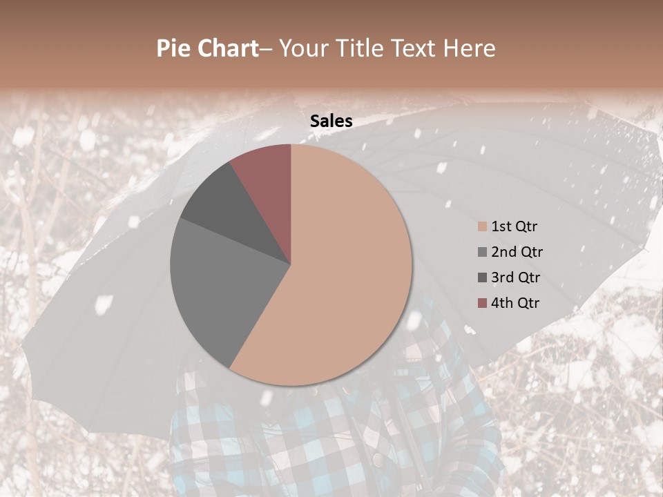 White Flake Background PowerPoint Template