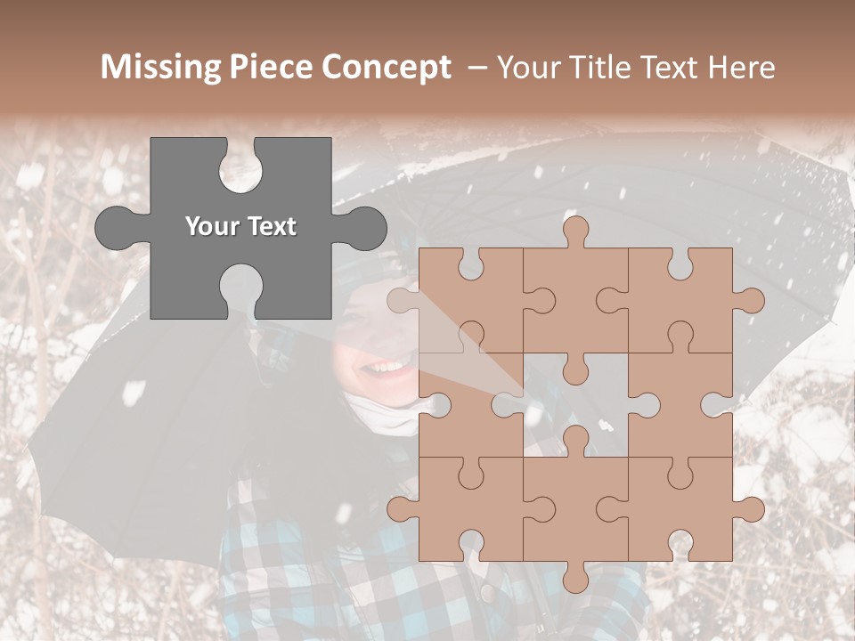 White Flake Background PowerPoint Template
