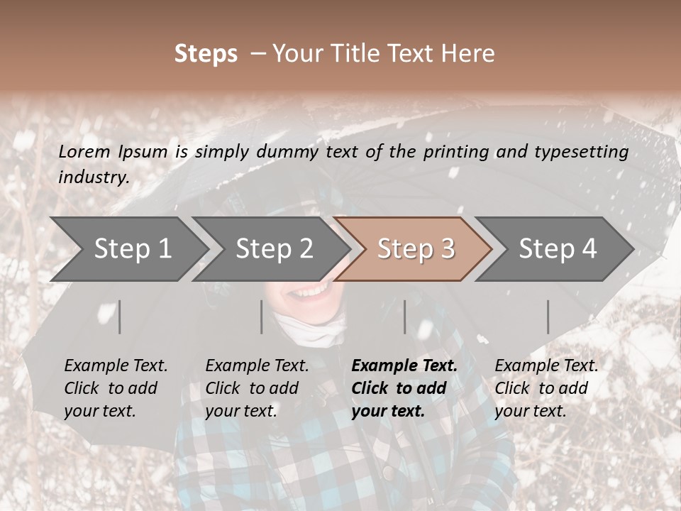 White Flake Background PowerPoint Template