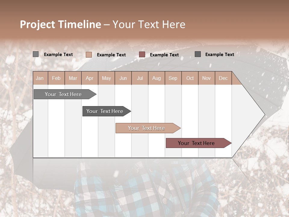 White Flake Background PowerPoint Template