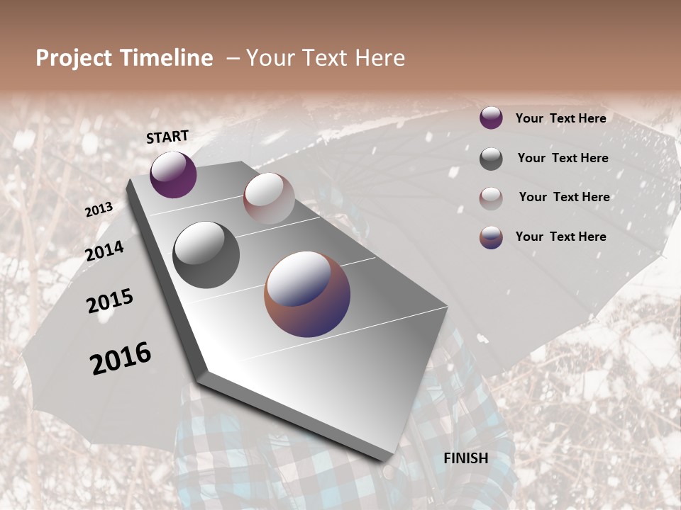 White Flake Background PowerPoint Template