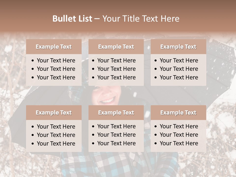 White Flake Background PowerPoint Template