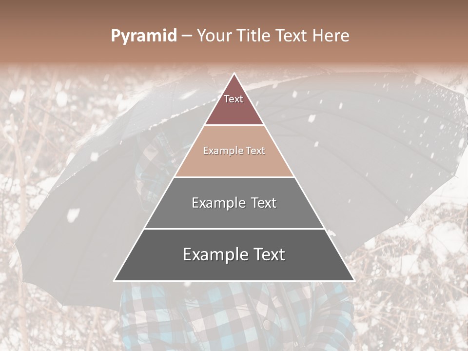 White Flake Background PowerPoint Template