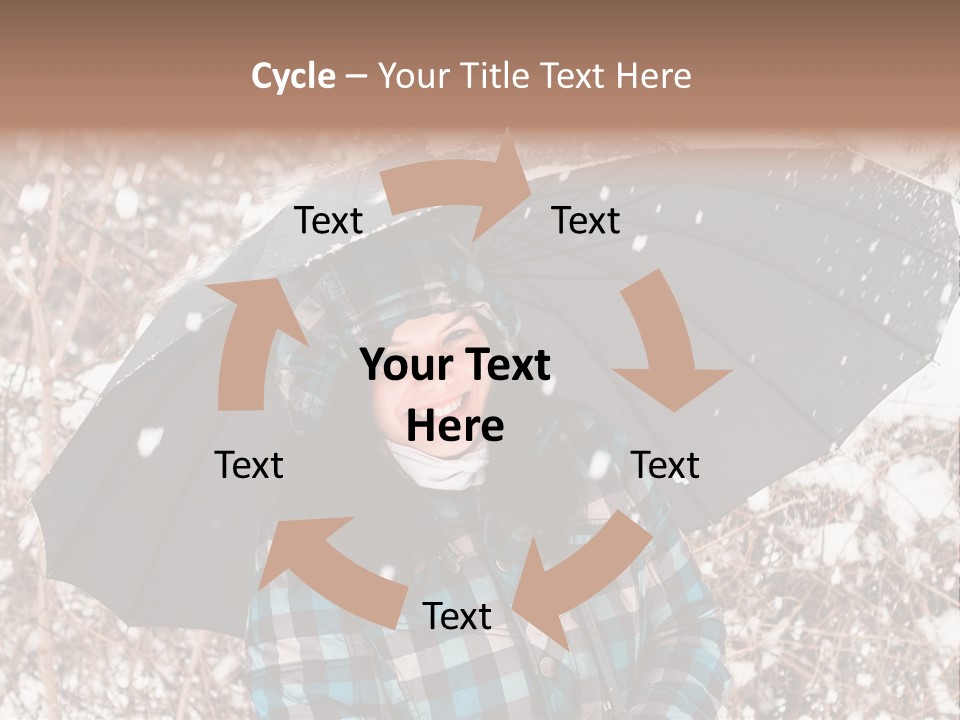 White Flake Background PowerPoint Template
