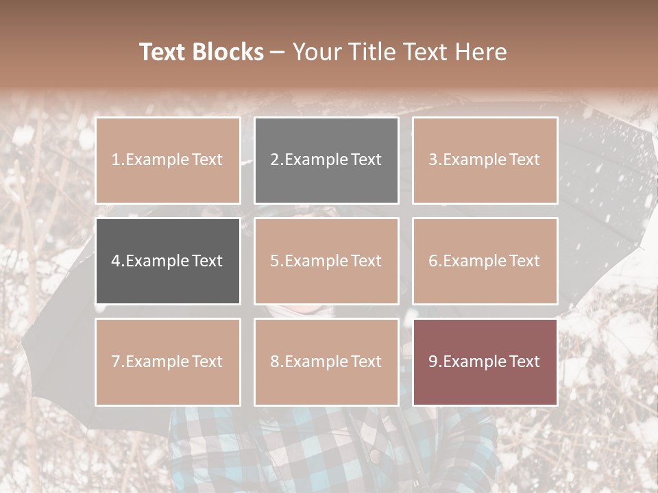 White Flake Background PowerPoint Template