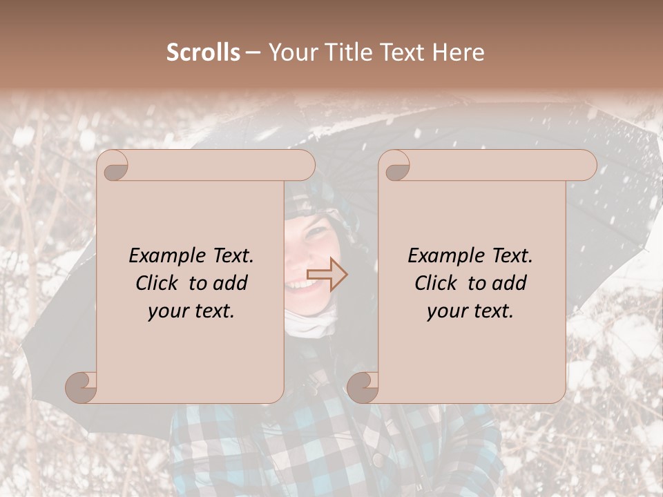 White Flake Background PowerPoint Template