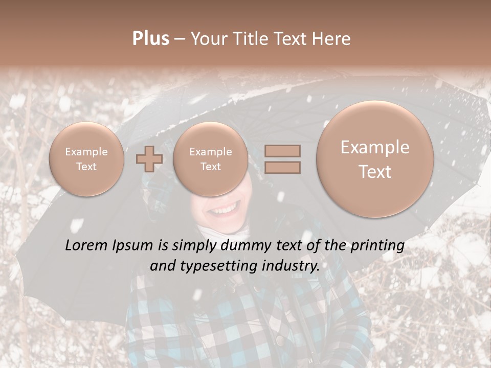White Flake Background PowerPoint Template