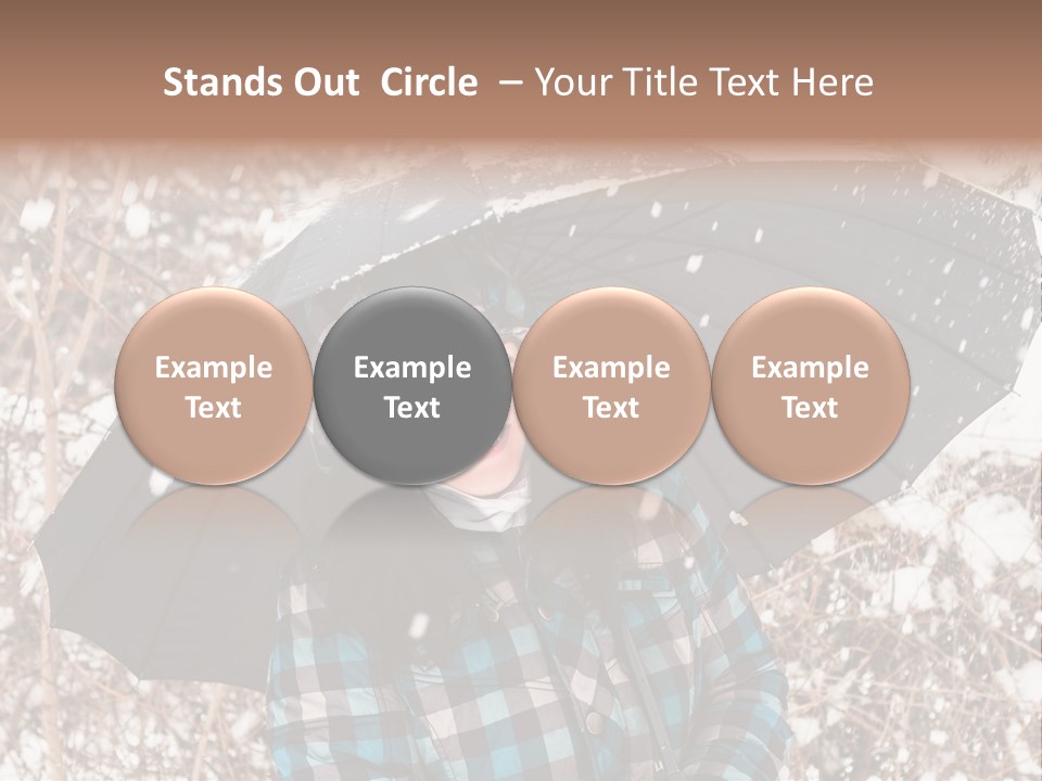 White Flake Background PowerPoint Template