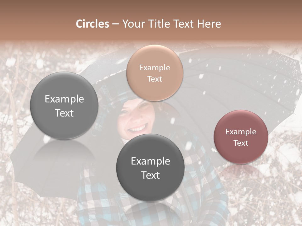 White Flake Background PowerPoint Template