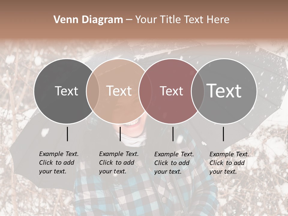 White Flake Background PowerPoint Template