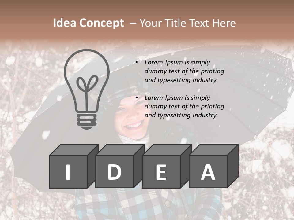 White Flake Background PowerPoint Template