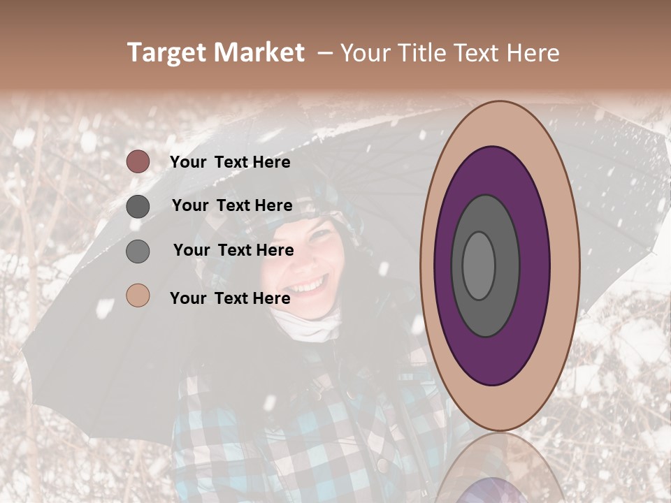 White Flake Background PowerPoint Template