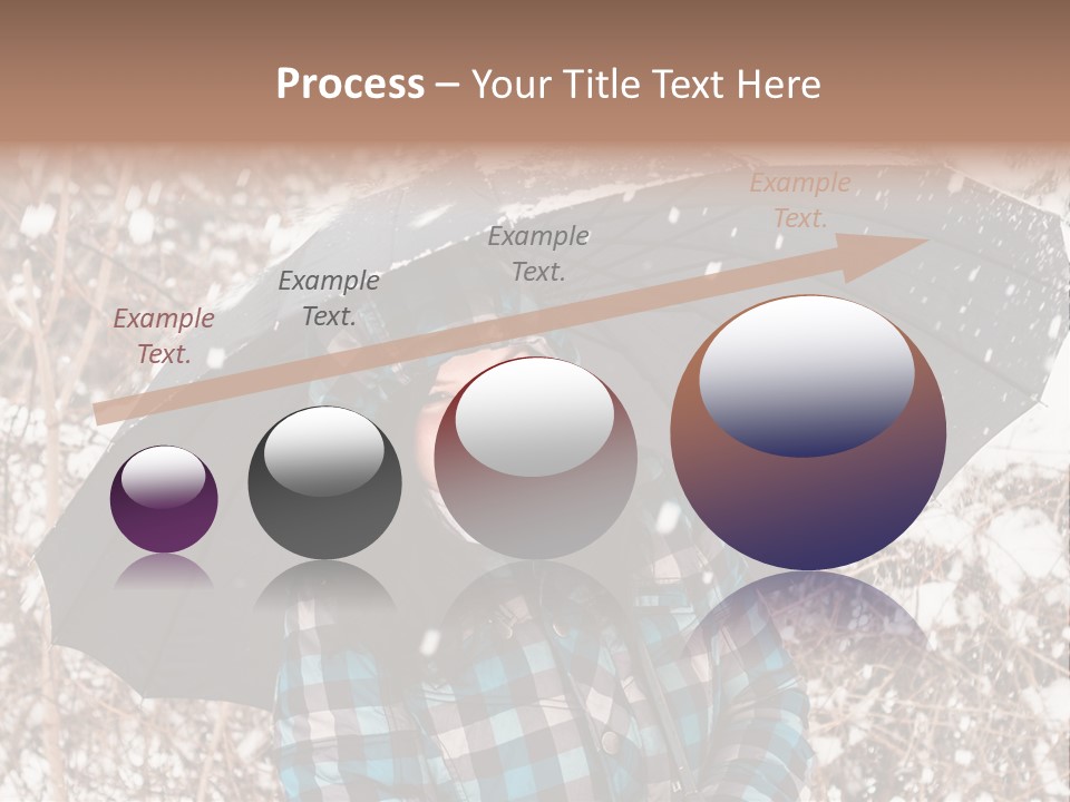 White Flake Background PowerPoint Template