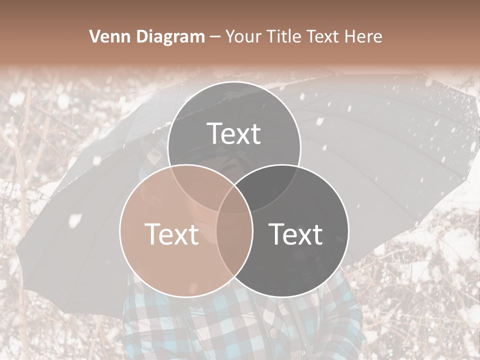 White Flake Background PowerPoint Template