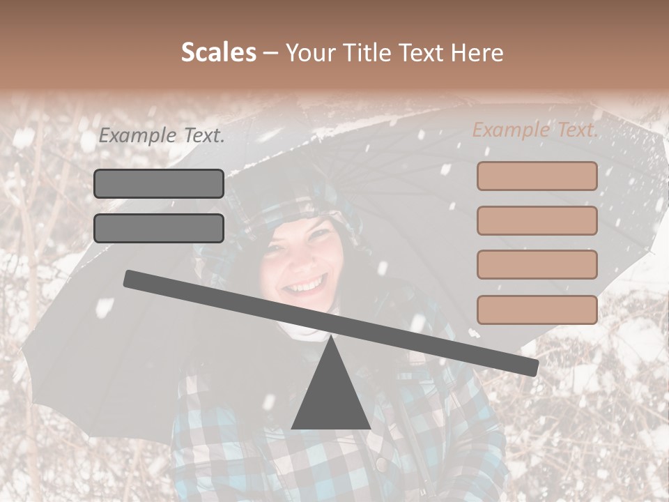 White Flake Background PowerPoint Template