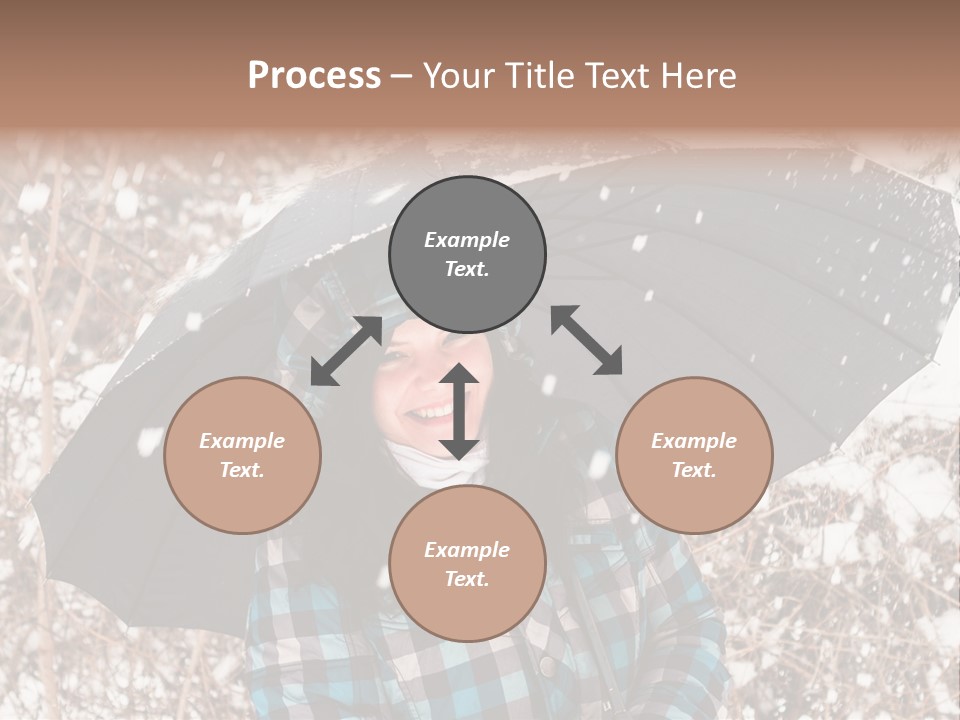 White Flake Background PowerPoint Template