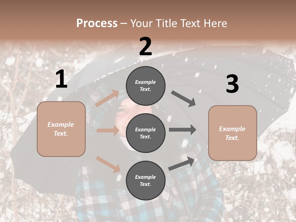White Flake Background PowerPoint Template