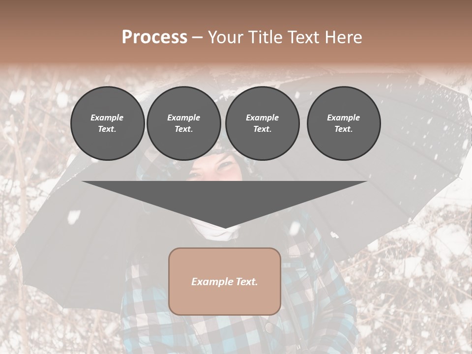 White Flake Background PowerPoint Template