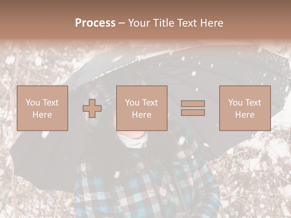 White Flake Background PowerPoint Template
