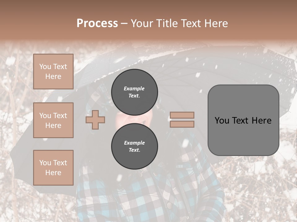White Flake Background PowerPoint Template