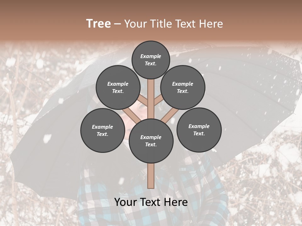 White Flake Background PowerPoint Template