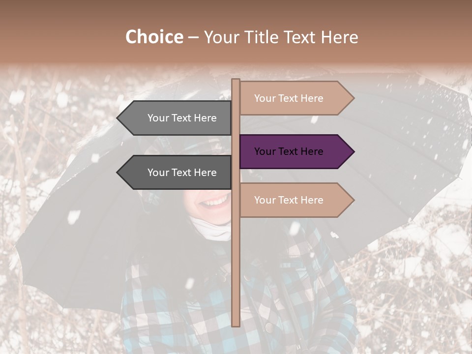 White Flake Background PowerPoint Template
