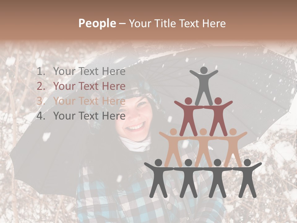 White Flake Background PowerPoint Template