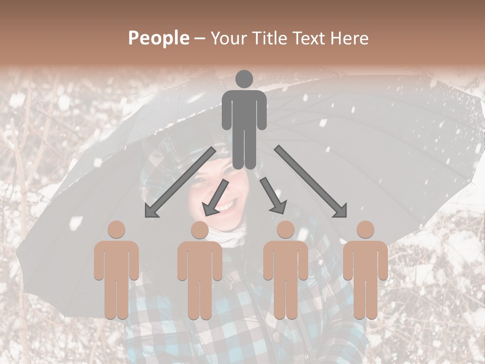 White Flake Background PowerPoint Template