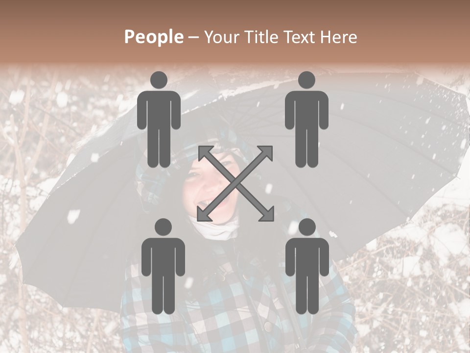 White Flake Background PowerPoint Template