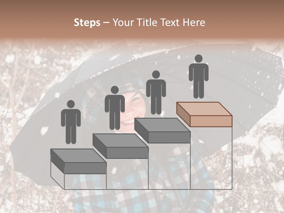 White Flake Background PowerPoint Template