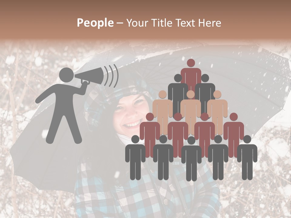 White Flake Background PowerPoint Template