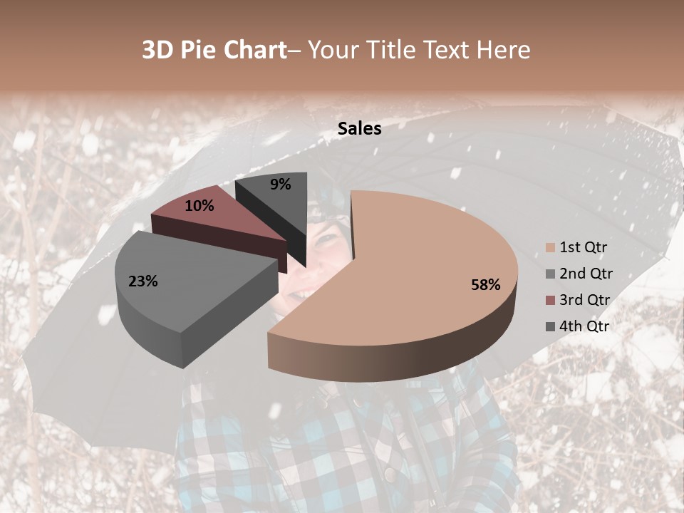 White Flake Background PowerPoint Template