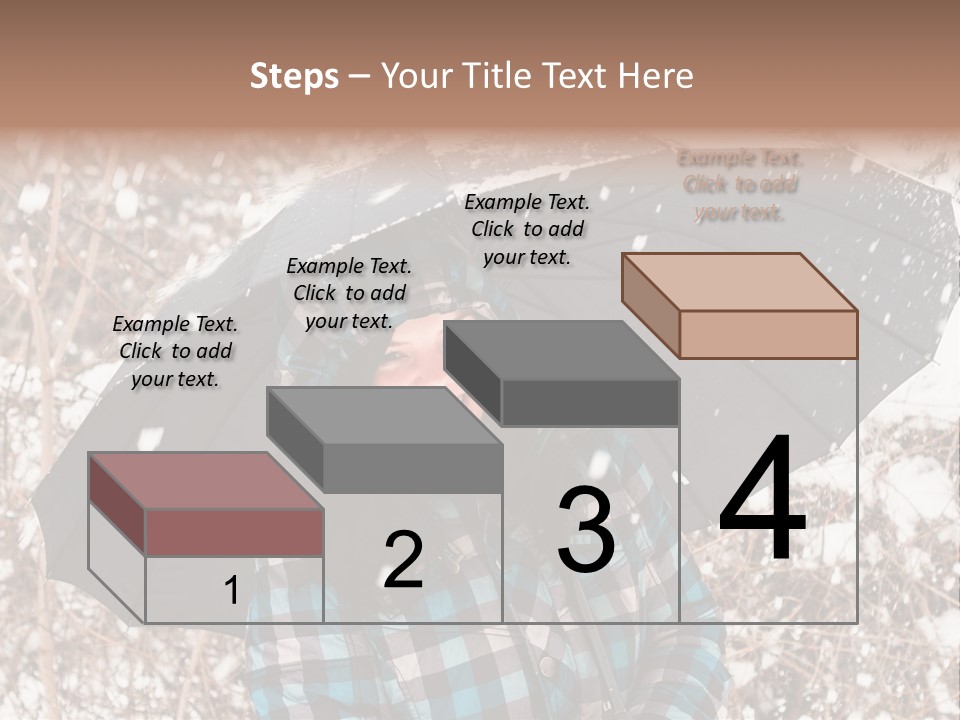 White Flake Background PowerPoint Template