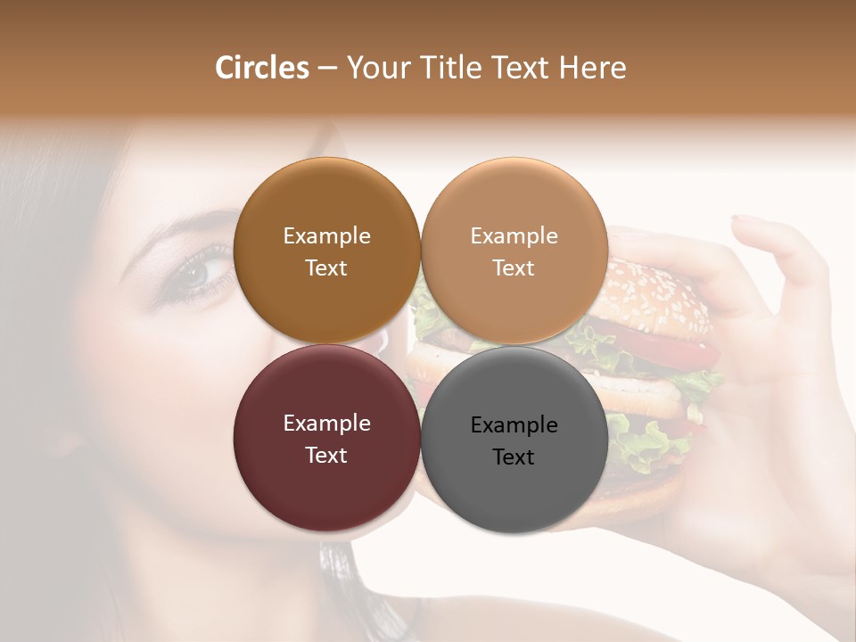 Eating Holding Snack PowerPoint Template