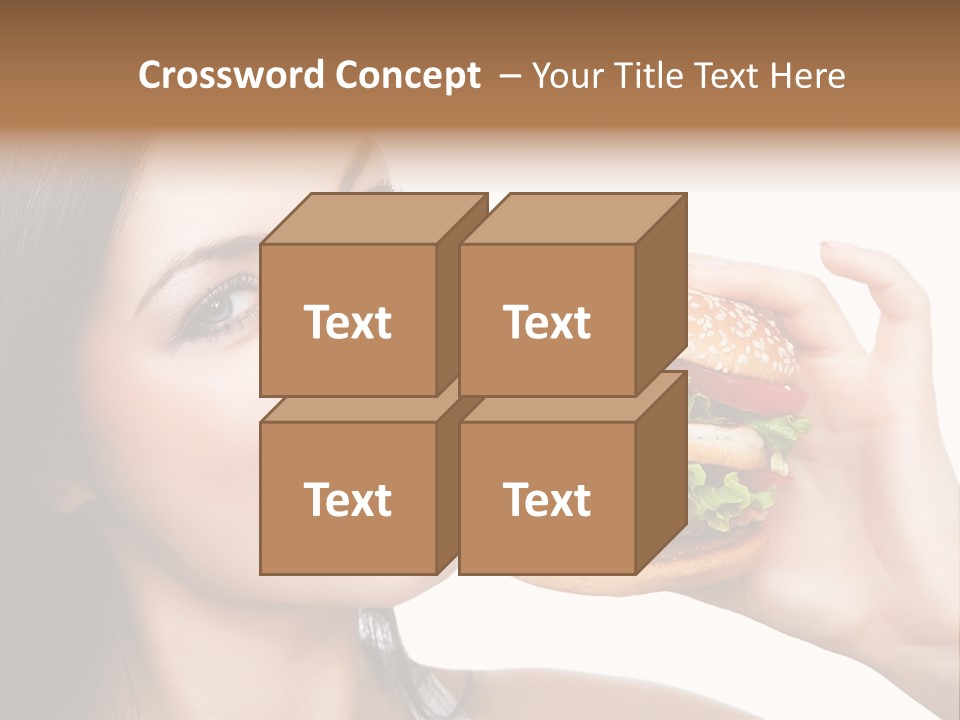 Eating Holding Snack PowerPoint Template