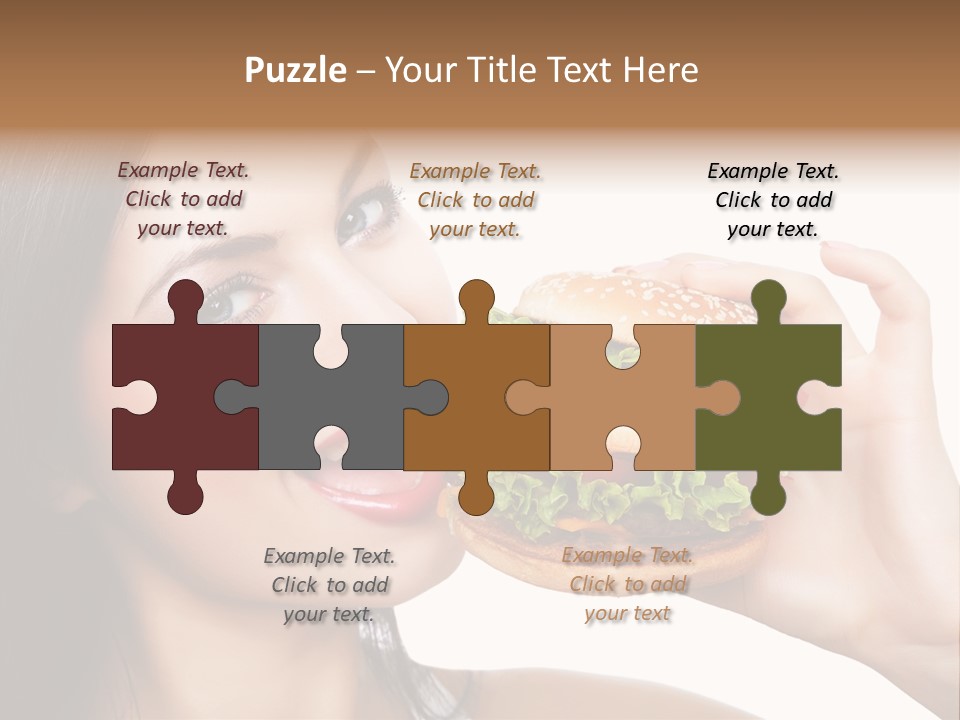 Eating Holding Snack PowerPoint Template