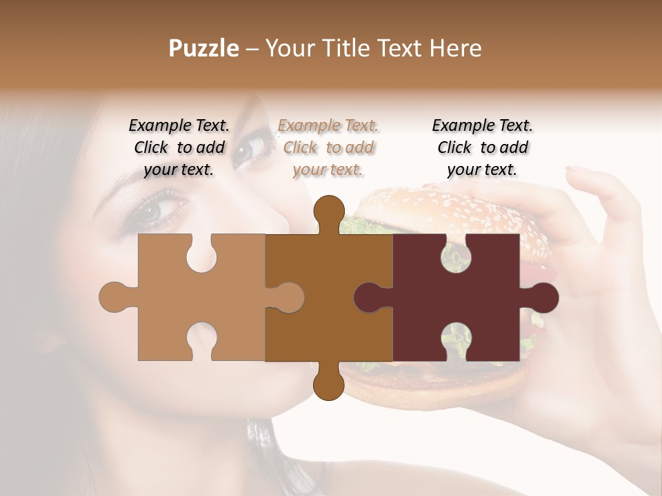 Eating Holding Snack PowerPoint Template