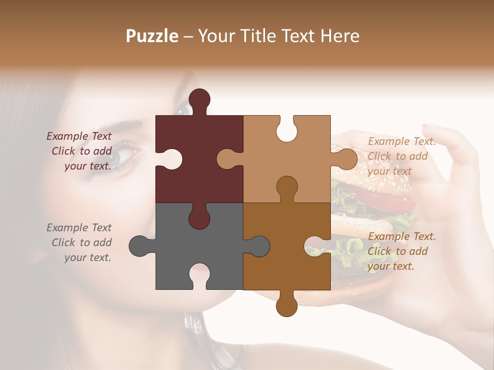 Eating Holding Snack PowerPoint Template