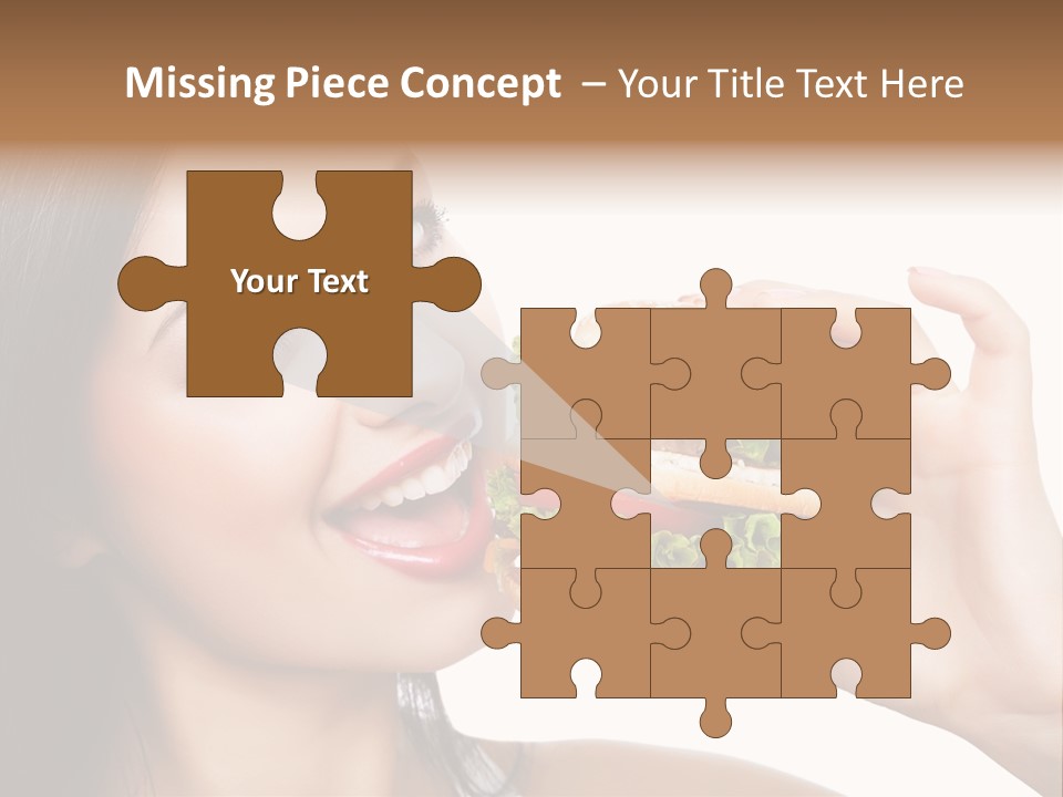 Eating Holding Snack PowerPoint Template